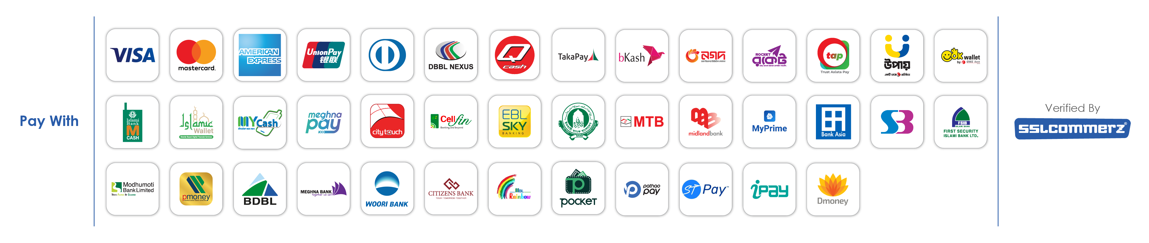SSLCommerz payment options